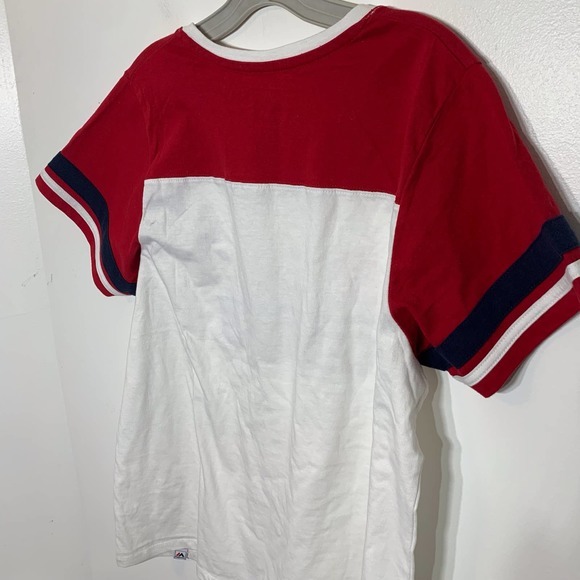 NWT St Louis Cardinals‎ Majestic Jersey Style Red White and Blue T-shirt - Picture 4 of 6